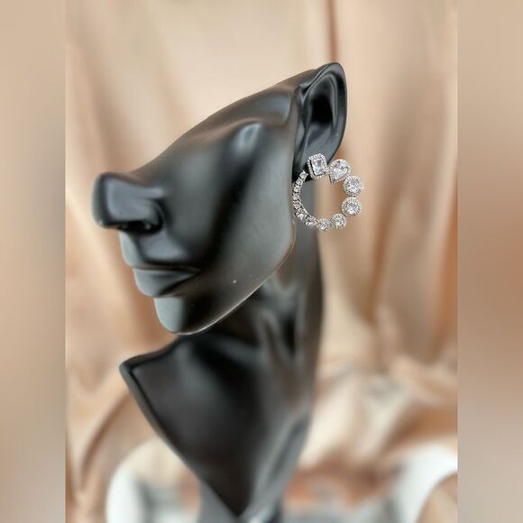 Cezanne Crystal Hoop Earrings – Stunning & Unique - Picture 8 of 9